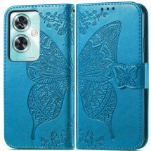 Чехол UniCase Butterfly Pattern для OnePlus Nord N30 SE - Blue: фото 1 из 8