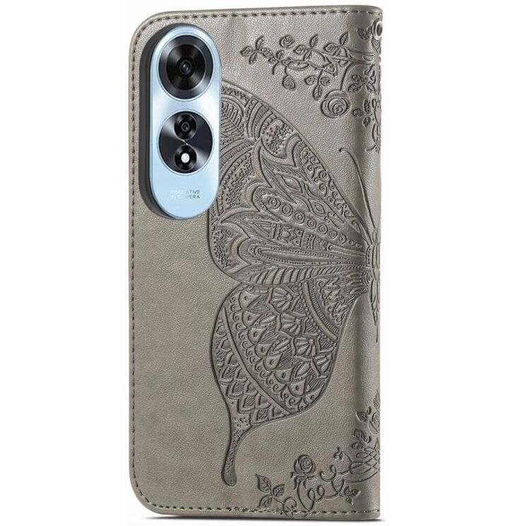 Чехол UniCase Butterfly Pattern для OPPO A60 - Grey: фото 5 из 7