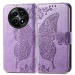 Чехол UniCase Butterfly Pattern для Realme 12 5G - Light Purple (355905LV)