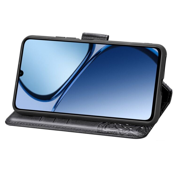 Чехол UniCase Butterfly Pattern для Realme C63 / C61 / Note 60x - Black: фото 3 из 9