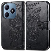 Чехол UniCase Butterfly Pattern для Realme C63 / C61 / Note 60x - Black: фото 1 из 9