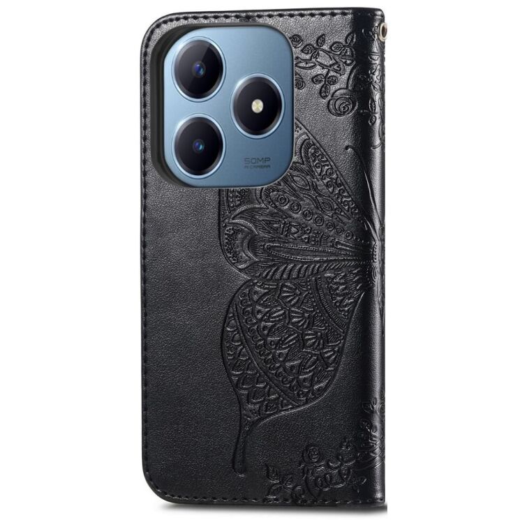 Чехол UniCase Butterfly Pattern для Realme C63 / C61 / Note 60x - Black: фото 6 из 9
