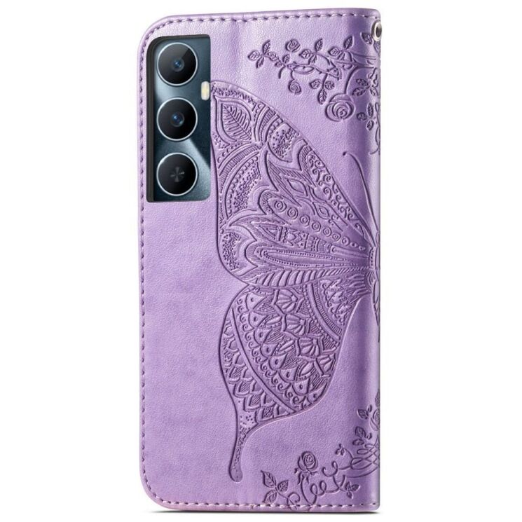Чехол UniCase Butterfly Pattern для Realme C65 - Light Purple: фото 5 из 8