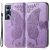 Чехол UniCase Butterfly Pattern для Realme C65 - Light Purple: фото 1 из 8