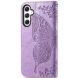 Чехол UniCase Butterfly Pattern для Samsung Galaxy A55 (A556) - Light Purple (348169LV). Фото 4 из 5