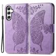 Чехол UniCase Butterfly Pattern для Samsung Galaxy A55 (A556) - Light Purple (348169LV)