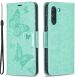 Чехол UniCase Butterfly Pattern для Samsung Galaxy S21 FE (G990) - Green (230621G). Фото 2 из 10
