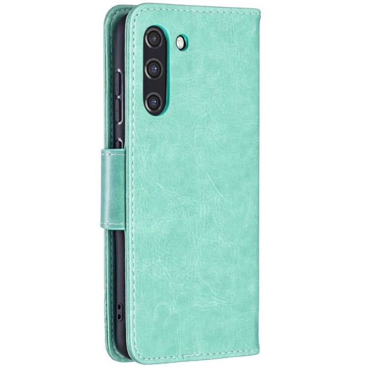 Чехол UniCase Butterfly Pattern для Samsung Galaxy S21 FE (G990) - Green: фото 4 из 10