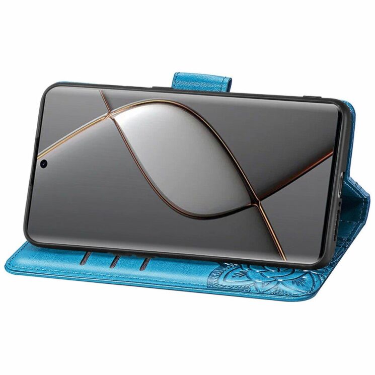 Чехол UniCase Butterfly Pattern для TECNO Spark 20 Pro+ - Blue: фото 3 из 8