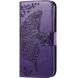 Чехол UniCase Butterfly Pattern для TECNO Spark 30C - Dark Purple (361714DV). Фото 5 из 10