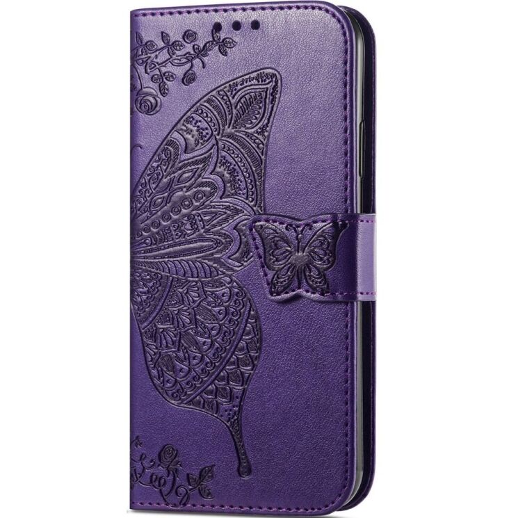 Чехол UniCase Butterfly Pattern для TECNO Spark 30C - Dark Purple: фото 5 из 10