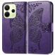 Чехол UniCase Butterfly Pattern для Xiaomi Redmi Note 14 4G - Dark Purple (373474DV). Фото 2 из 11