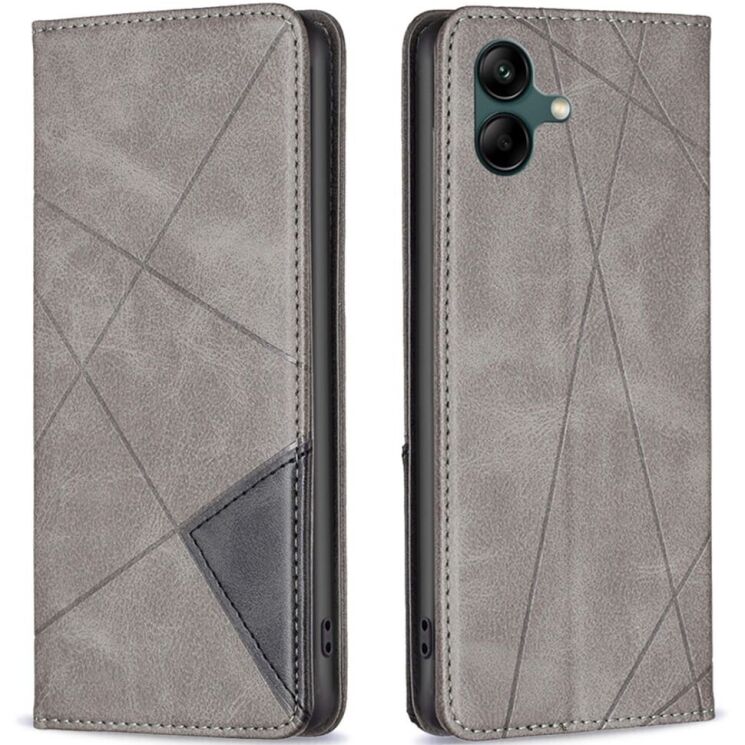 Чехол UniCase Geometric Pattern для Samsung Galaxy A05 (A055) - Grey: фото 1 из 7