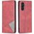 Чохол UniCase Geometric Pattern для Samsung Galaxy A15 (A155) - Red: фото 1 з 8