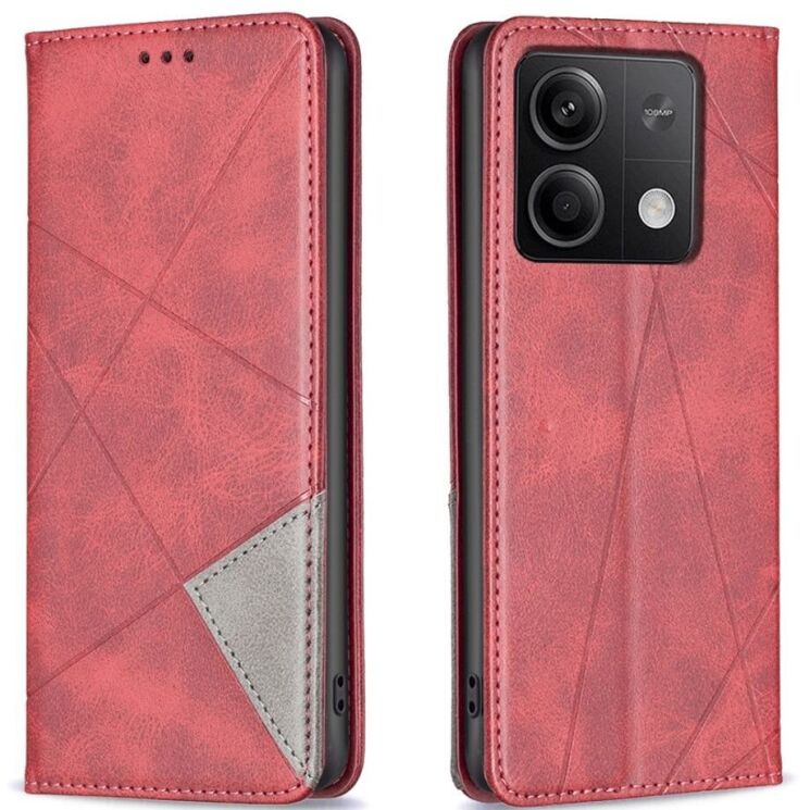 Чехол UniCase Geometric Pattern для Xiaomi Redmi Note 13 - Red: фото 1 из 7