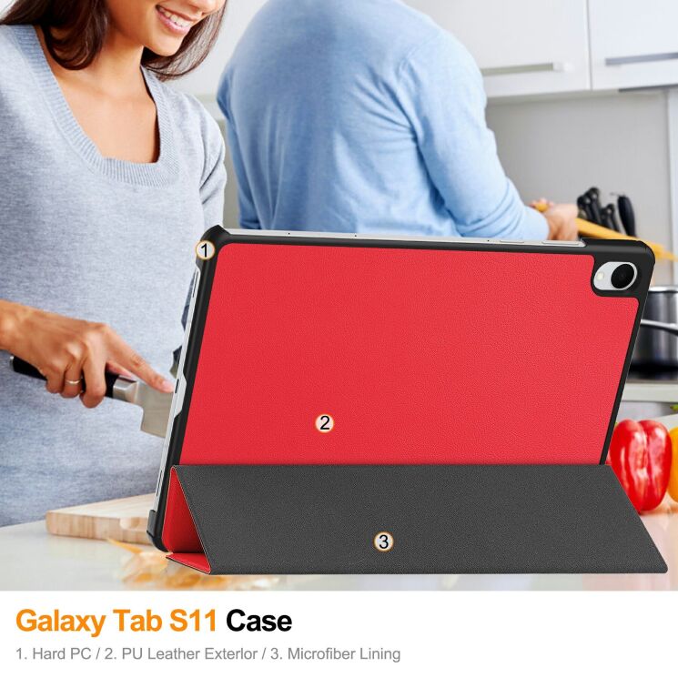 Чохол UniCase Slim для Samsung Galaxy Tab S11 (X730/X736) - Black: фото 8 з 8
