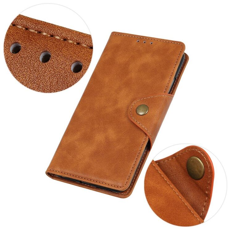 Чехол UniCase Vintage Wallet для Xiaomi Mi Note 10 Lite - Brown: фото 7 из 12