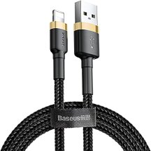 Кабель Baseus Cafule USB to Lightning (2.4A, 1m) CALKLF-BV1 - Black / Gold: фото 1 з 18