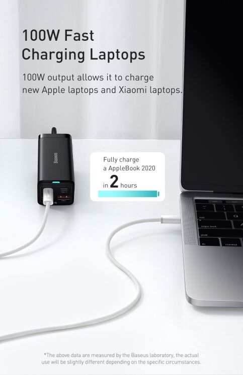 Кабель Baseus Dynamic Series Type-C to Type-C (100W, 1m) CALD000216 - Gray: фото 7 з 19