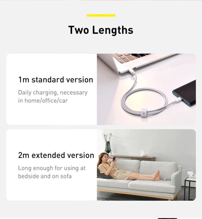 Кабель Baseus Superior Series Type-C to Type-C (100W, 1m) CATYS-B01 - Black: фото 19 з 23