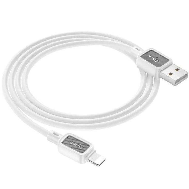 Кабель Hoco X108 Benefit USB to Lightning (2.4A, 1m) - White: фото 2 з 4