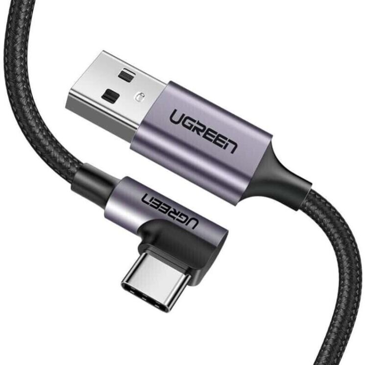 Кабель UGREEN US284 USB to Type-C (3A, 2m) - Black: фото 3 з 11