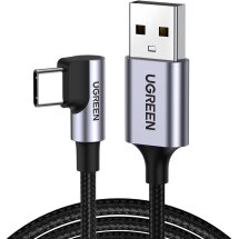 Кабель UGREEN US284 USB to Type-C (3A, 2m) - Black: фото 1 з 11