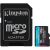 Карта памяти Kingston MicroSDXC Canvas Go Plus Gen4 128GB UHS-I U3 V30 A2 R200 + адаптер (SDCG4/128GB) - Black: фото 1 из 3