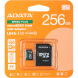Картка пам&rsquo;яті microSDXC ADATA SPEED PLUS 256GB 10 class UHS-1 U3 R180 + адаптер (UD256GUI3V30A2SP-RA1) - Black (945185B). Фото 1 з 2