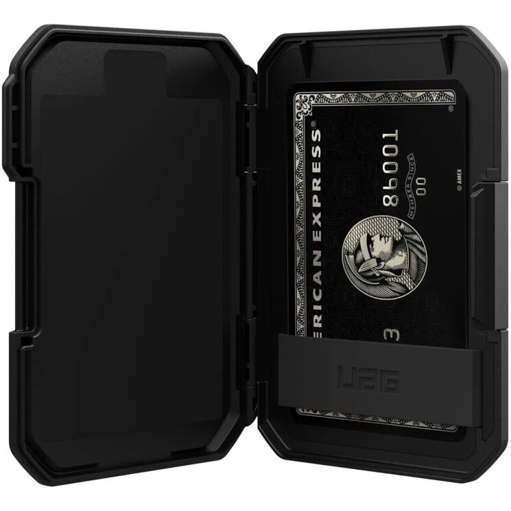 Кардхолдер URBAN ARMOR GEAR (UAG) Magnetic Wallet With Stand (964442114040) - Black / Titanium: фото 5 из 10