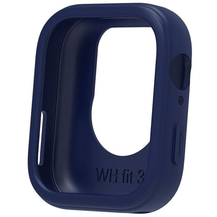 Комплект (чехол и ремешок) Deexe Silicone Set для Huawei Watch Fit 3 - Navy Blue: фото 6 из 9