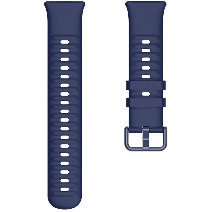 Комплект (чехол и ремешок) Deexe Silicone Set для Huawei Watch Fit 3 - Navy Blue: фото 5 из 9