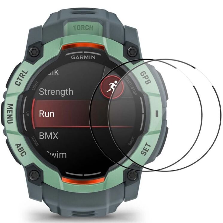 Комплект защитных пленок ENKAY Protector Film для Garmin Instinct 3 (50mm) - Black: фото 1 из 7