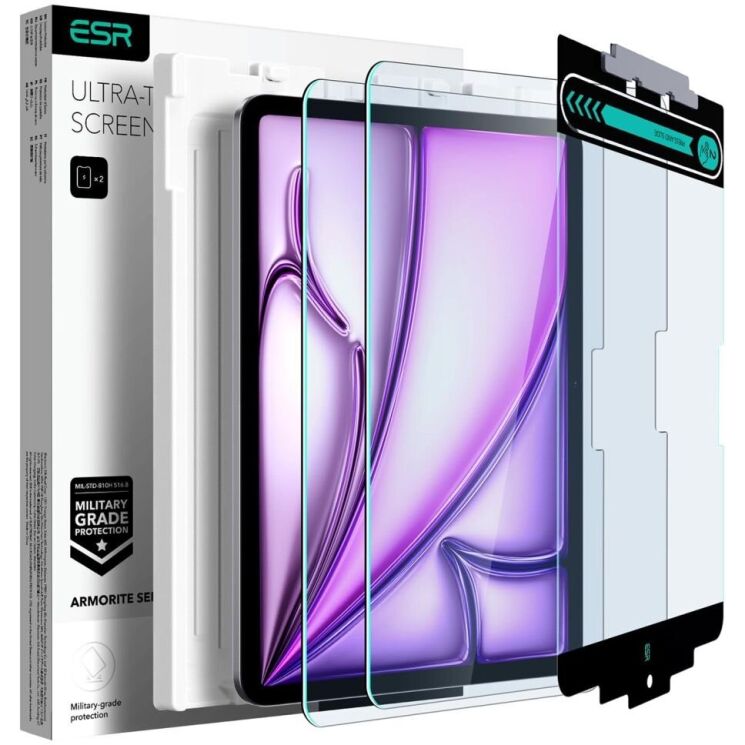 Комплект защитных стекол ESR Armorite Screen Protector для Apple iPad Air 13 M3/M2 (2025/2024): фото 1 из 9