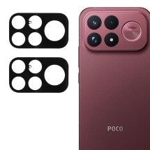 Комплект захисного скла на задню камеру Deexe Black Lens Protector для Xiaomi Poco F9 Ultra - Black: фото 1 з 6
