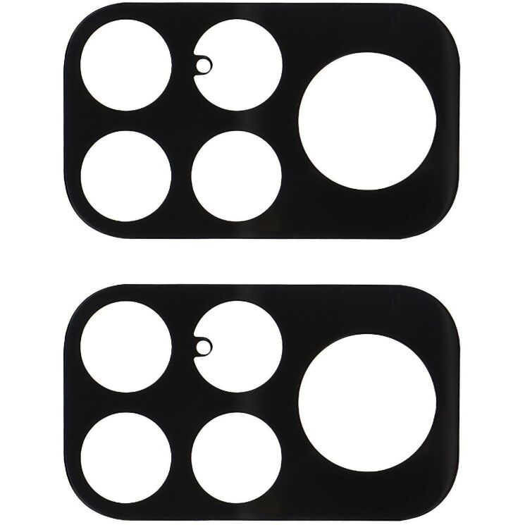 Комплект захисного скла на задню камеру Deexe Black Lens Protector для Xiaomi Poco F9 Ultra - Black: фото 2 з 6