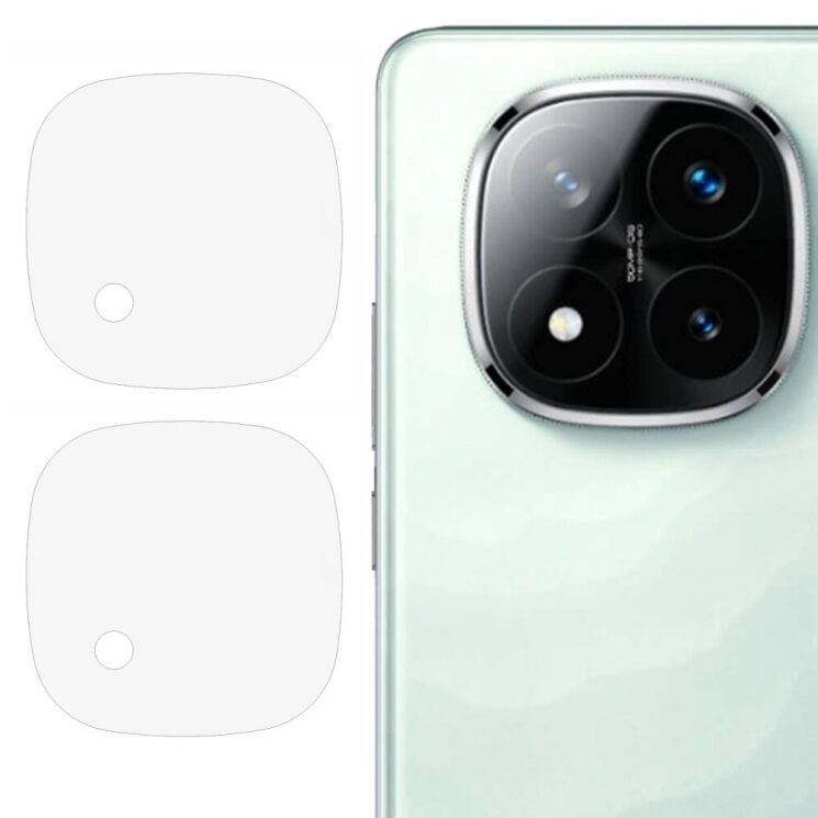 Комплект защитных стекол на заднюю камеру Deexe Camera Lens Protector для Xiaomi Redmi Note 14 Pro Plus: фото 1 из 5