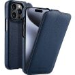Кожаный чехол MELKCO Jacka Type для Apple iPhone 15 Pro - Dark Blue (339547DB)