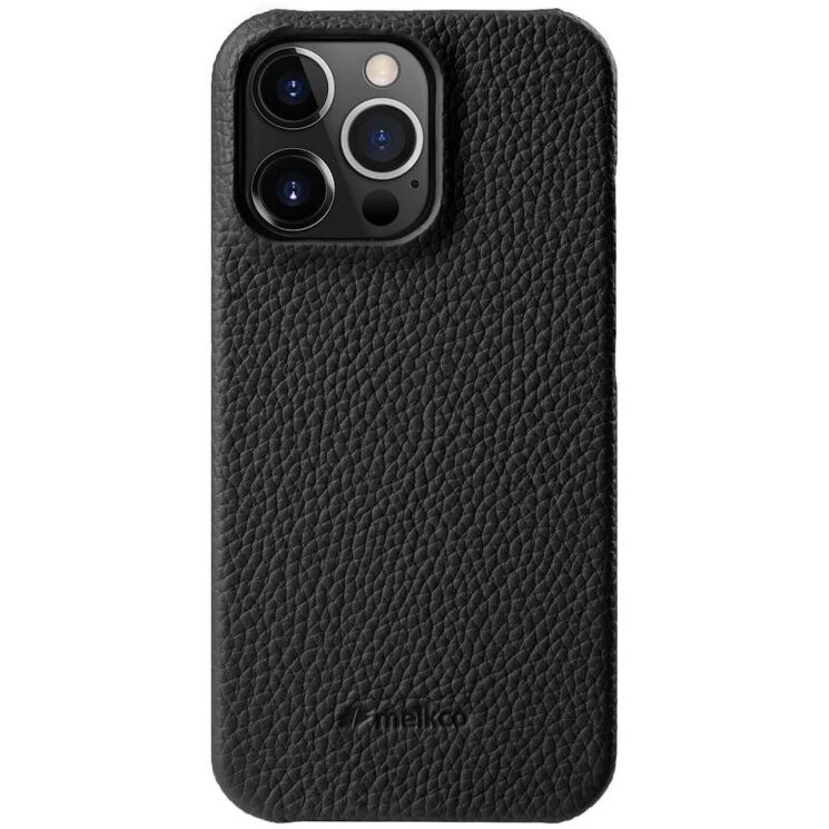 Шкіряний чохол MELKCO Leather Case для Apple iPhone 14 Pro Max - Black: фото 1 з 9