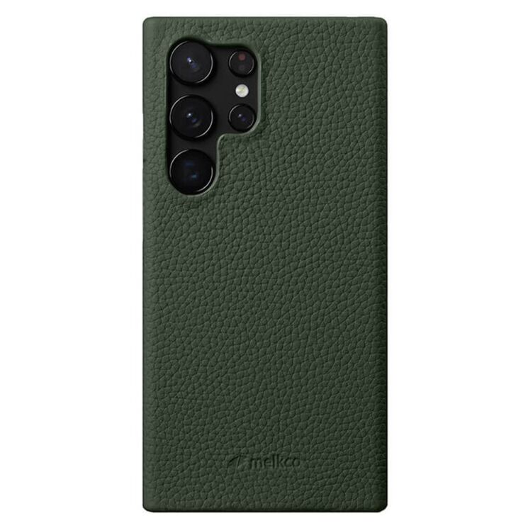 Шкіряний чохол MELKCO Leather Case для Samsung Galaxy S25 Ultra (S938) - Green: фото 1 з 4
