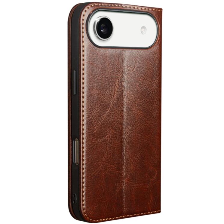 Шкіряний чохол QIALINO Classic Case для Apple iPhone 17 Air - Brown: фото 5 з 13