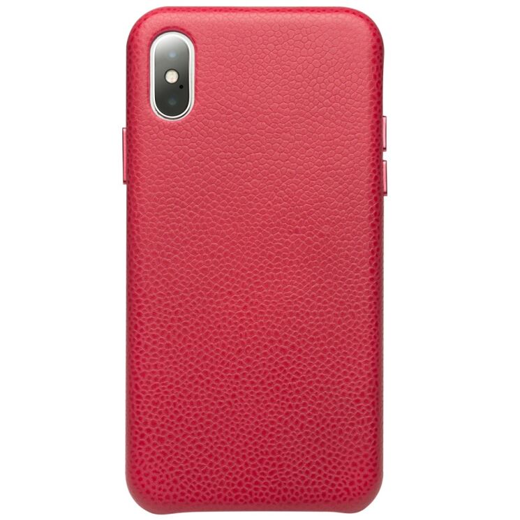 Кожаный чехол QIALINO Classic Leather Cover для Apple iPhone Xs -Red: фото 3 из 14