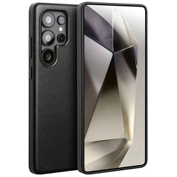 Защитный чехол QIALINO Classic Cover (with MagSafe Support) для Samsung Galaxy S25 Ultra (S938) - Black: фото 1 из 8