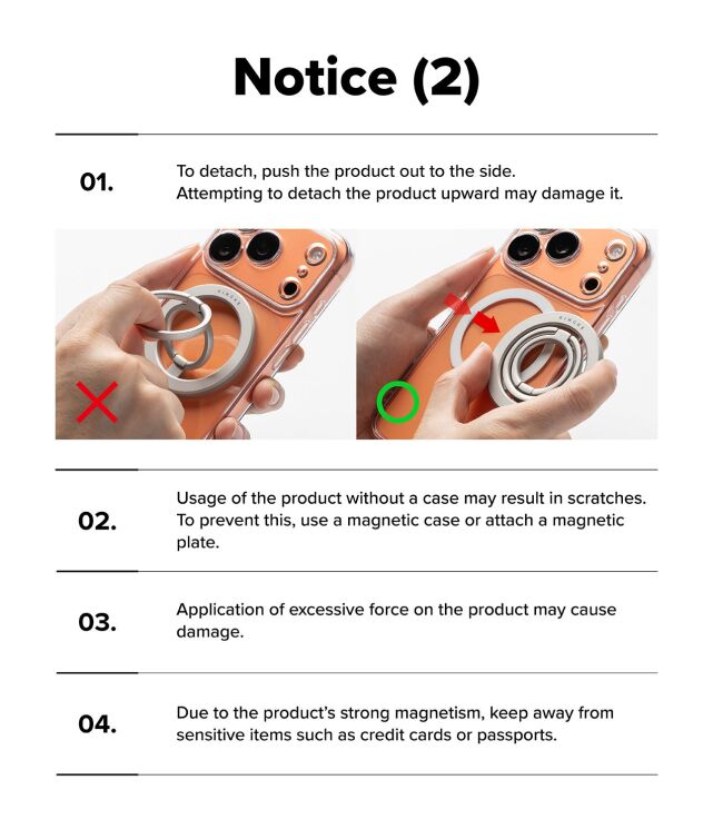 Магнитное кольцо-держатель Ringke Dual Magnetic Smart Ring (8800328816848) - Black: фото 18 из 18