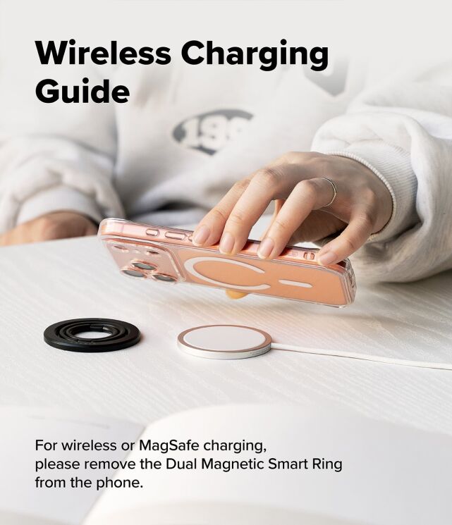 Магнитное кольцо-держатель Ringke Dual Magnetic Smart Ring (8800328816848) - Black: фото 16 из 18