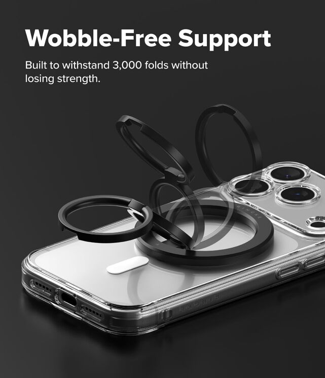 Магнитное кольцо-держатель Ringke Dual Magnetic Smart Ring (8800328816848) - Black: фото 7 из 18