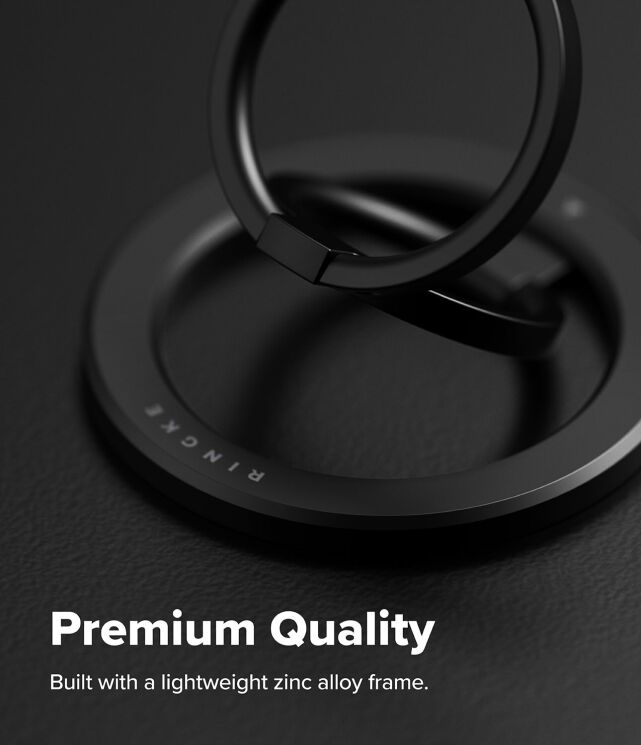 Магнитное кольцо-держатель Ringke Dual Magnetic Smart Ring (8800328816848) - Black: фото 11 из 18
