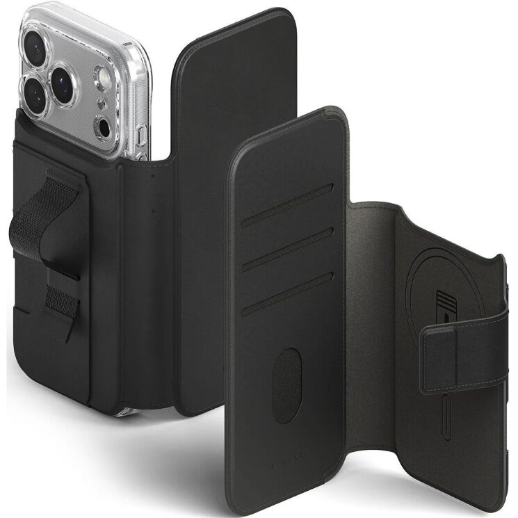 Накладной чехол-кошелек Ringke Folio Grip Wallet Magnetic для iPhone 18 Pro (8800380463431) - Black (423777B) Накладной чехол-кошелек Ringke Folio Grip Wallet Magnetic для iPhone 18 Pro (8800380463431) - Black: фото 1 из 14