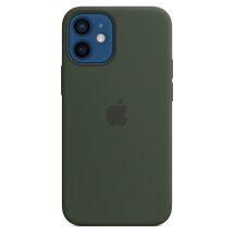 Оригинальный чехол MagSafe Silicone Case для Apple iPhone 12 mini (MHKR3ZE/A) - Cypress Green: фото 1 из 6