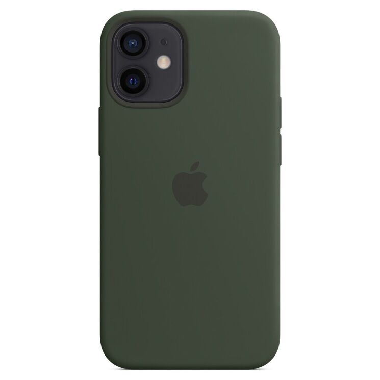 Оригинальный чехол MagSafe Silicone Case для Apple iPhone 12 mini (MHKR3ZE/A) - Cypress Green: фото 5 из 6